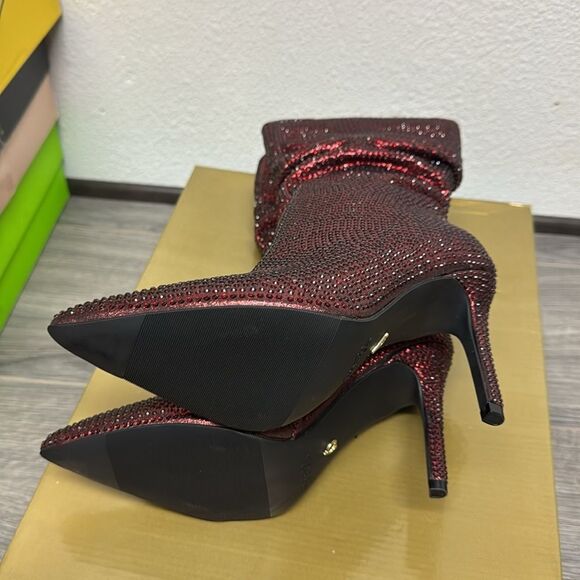 Thalia Sodi Womens Raquell Pointed Toe Rhinestones Mid-Calf Boots - Picture 3 of 6